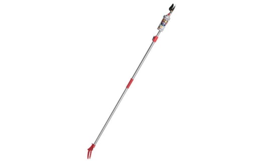 スプレー缶ホルダー付高枝切ハサミ3m HI-2100 高枝切りハサミ 枝切り鋏 害虫駆除 剪定 ガーデニング 園芸 [アイガーツール]【033S007】