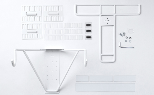 石膏ボード用固定金具 BIKEMAN（バイクマン）白 壁美人 ロードバイク 壁掛けハンガーホッチキス 簡単 おしゃれ 玄関 リビング 【061S011】