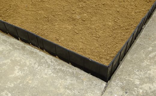 スチール製土留め板 Bセット（土留め板10枚） ガーデニング 花壇 家庭菜園 土の流出防止 燕三条製 [株式会社オビタス]【062S004】