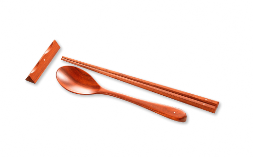 sweet morning 黒檀・紫檀セット 箸 スプーンセット ギフト プレゼント 木製 三条市 燕三条 [マルナオ] 【070S021】