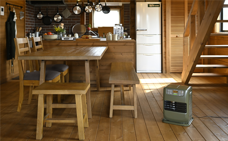 [コロナ] ポータブル電源対応石油ファンヒーター FH-CP25Y(G) 小型 石油ストーブ キャンプ アウトドア 暖房器具 暖房機器 暖房機 家電 灯油 ストーブ おしゃれ【090S005】