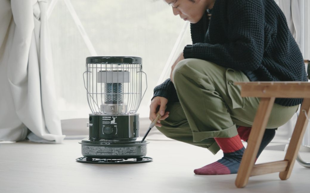 [キャプテンスタッグ×コロナ] 石油ストーブ 専用ケースセット SZ-32CS 9～12畳 灯油ストーブ コロナ 防災用品 キャンプ用品 アウトドア用品 暖房 ストーブ 【128S001】