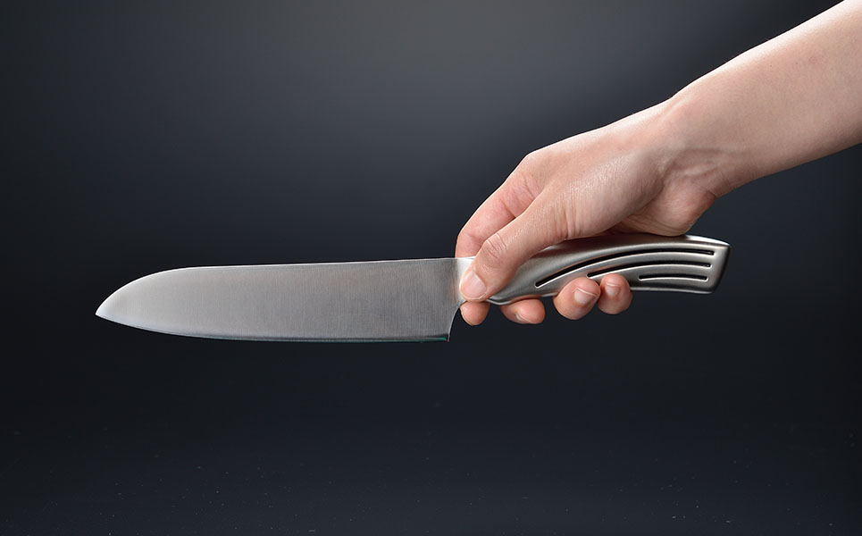 包丁2本セット 三徳包丁刃部16.5cm・牛刀刃部18cm 燕三条製 ステンレス 包丁 [村斗 Fit-Line](下村工業)【015P064】