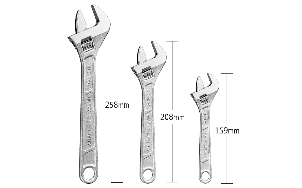[トップ工業] DIYにも便利 モンキレンチ3本セット【028P005】