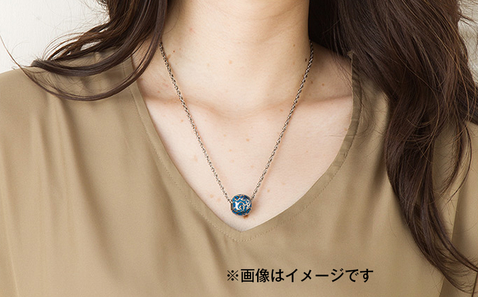 [leger（レジエ）] 純チタンネックレス 花玉(ハナダマ) 緑【050P004】