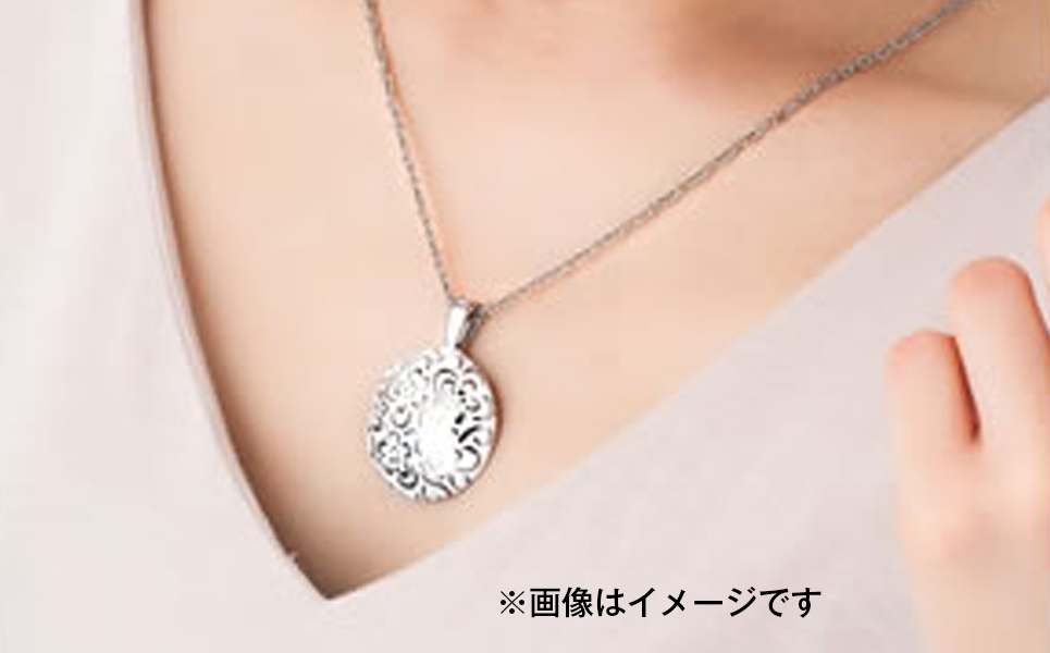 [leger（レジエ）] 純チタンネックレス 花玉(ハナダマ)平：大・緑【052P005】