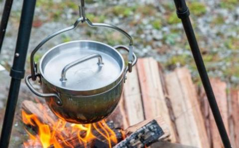 [TSBBQ] 軽くてサビにくい ステンレスダッチオーブン 6インチ シルバー【048P005】