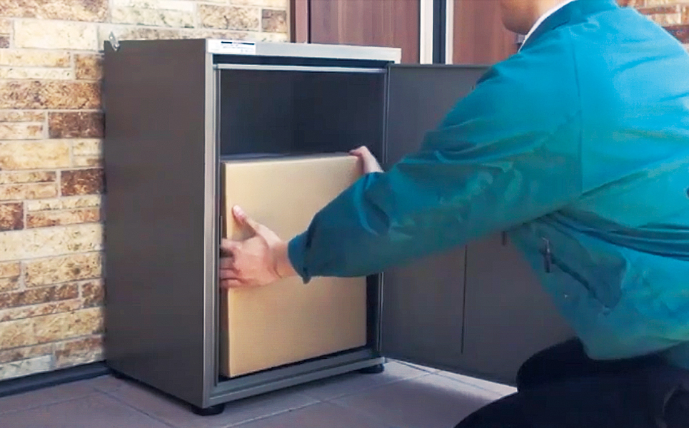 [グリーンライフ] 大容量で好評 郵便ポスト＆鍵付宅配ボックス＆スタンド【090P005】