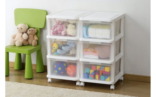 アチェスト 3段 ホワイト/クリア 収納ケース natura achest (アチェスト) 3段 クリア 透明 引出し衣装ケース 衣類 クローゼット収納 新生活 一人暮らし 10000円以下 1万円以下 【010S031】