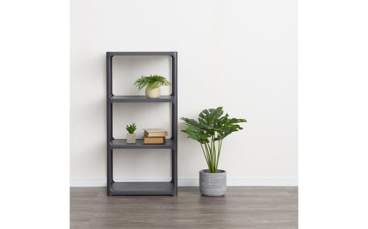 収納ラック カタスタナ 3段 ダークグレー katasuタナ 組立式 シボタイプ ラック 棚 シェルフ おしゃれ SANAKA インテリア スリム 収納 洗面所 脱衣所 収納棚 新生活 一人暮らし 【010S064】