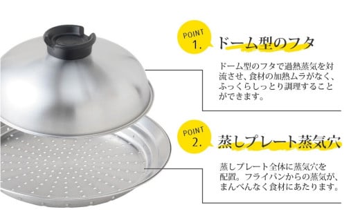 のせるだけで簡単蒸し器18～20cm 新生活 一人暮らし 【010S087】