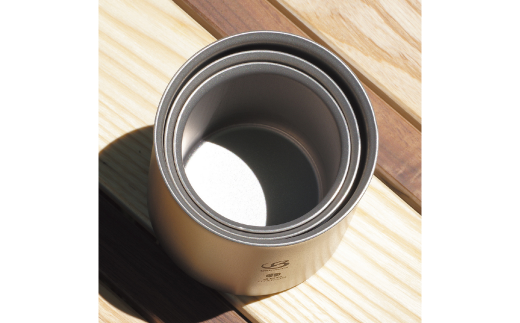 [ベルモント] チタンスタッキングダブルマグカップ Hitoe220 アウトドア用品 キャンプ用品 燕三条製 【010S465】