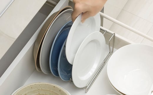 [家事問屋] ディッシュスタンド18 食器収納 食器棚収納 キッチン収納 スペース活用 キッチン用品 燕三条製 下村企販 新生活 新生活【010S474】