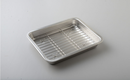 キズが目立ちにくい 蓋付きステンレスバットセット 調理器具 キッチングッズ キッチンツール ステンレス製 バット 網付き 燕三条製 新生活 一人暮らし 【011P009】