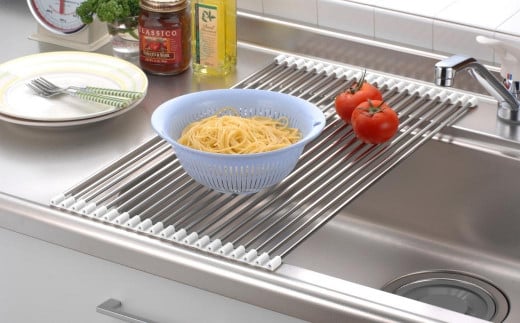 スノコロロ ホワイト キッチン用品 燕三条製 ステンレス製 [株式会社オビタス] 【011S116】