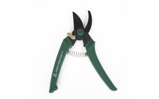 剪定はさみ ハンドクリエーションP180黒刃 モスグリーン 花ハサミ 園芸ハサミ 生花用 園芸用品 ガーデニング用品 [坂源] 【011S153】