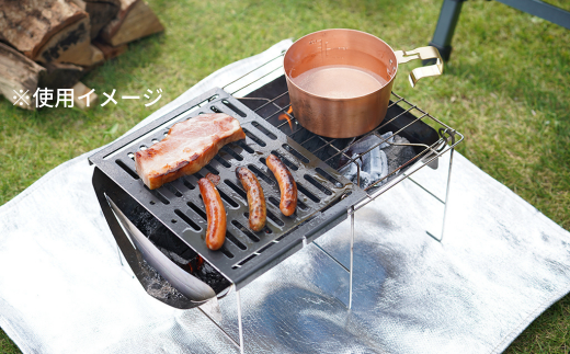 [ベルモント] HIGATAMI・TABI専用アイアングリル ハンドル付 アウトドア用品 キャンプ用品 【011S176】