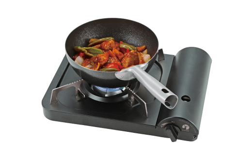 ファイバーライン 本格炒め鍋20cm・中華お玉セット フライパン CAPTAIN STAG キャプテンスタッグ キッチン用品 アウトドア用品 キャンプ用品 【012S111】