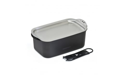 [ベルモント] ディッシュパン Deep（ハンドル、収納ケース付） 蒸し料理 揚げ物にも フライパン キャンプ用品 アウトドア用品 【017S015】