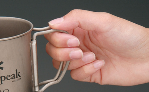 スノーピーク チタンダブルマグ 220 フォールディングハンドル MG-051FHR (Snow Peak) キャンプ用品 アウトドア用品 防災 防災グッズ 防災用品【017S130】