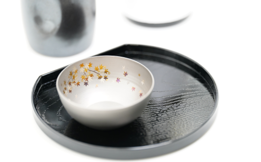 純チタン製お猪口 裕(Yuu)・秋(紅葉) オシャレ おちょこ ぐい吞み おしゃれ 酒器 日本酒 チタン 燕三条製 プレゼント 退職祝い 【022S069】