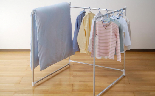 折りたたみふとん干し 持ち運べる軽量アルミ製 省スペース【024P015】