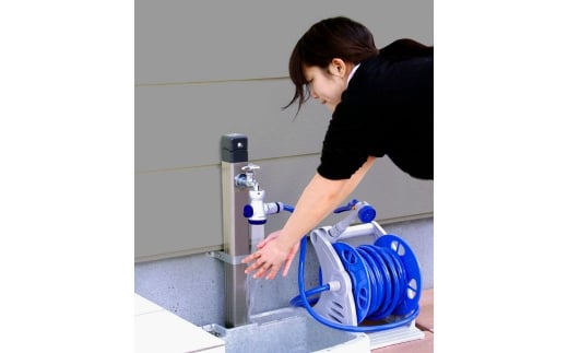 ホースリール20m 蛇口コネクタセット [グリーンライフ] 【025S005】