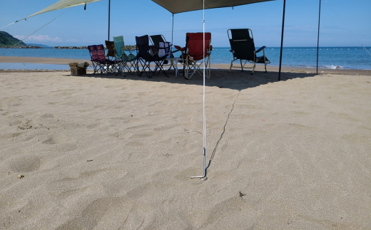 ハンマー不要の回転式ペグ [くるくるペグ] フックタイプ砂用 4本セット ステンレス製 燕三条製 防災用品 キャンプ用品 アウトドア用品 【025S027】