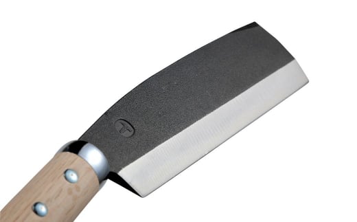 [TEPPA] 焚火鉈 粟 インディゴ 専用革ケース付 キャンプ用品 アウトドア用品 【031S007】