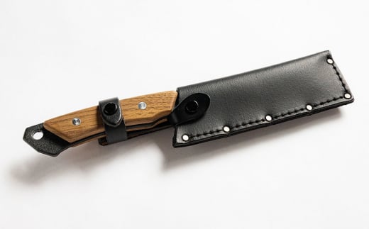 [BABACHO] 薪割りに 多喜火鉈 （コンパクト鉈） 110mm 革ケース付き （ナタ） キャンプ用品 アウトドア用品 燕三条製 【032P003】