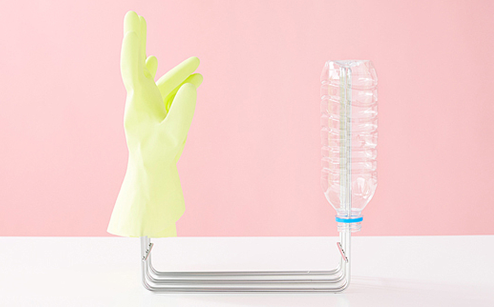 おしゃれなステンレス製キッチン用品 キッチンハンガー シルバー[ハナウタ]【010P005】