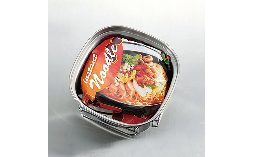 [CAPTAIN STAG]1～2人用 ステンレス角型ラーメンクッカー 1.3L (キャプテンスタッグ)　キャンプ用品　アウトドア【010P087】