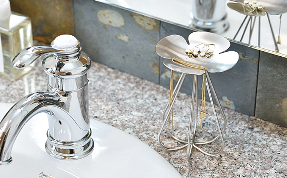 おしゃれなステンレス製　アクセサリースタンド シルバー[ハナウタ]【011P003】