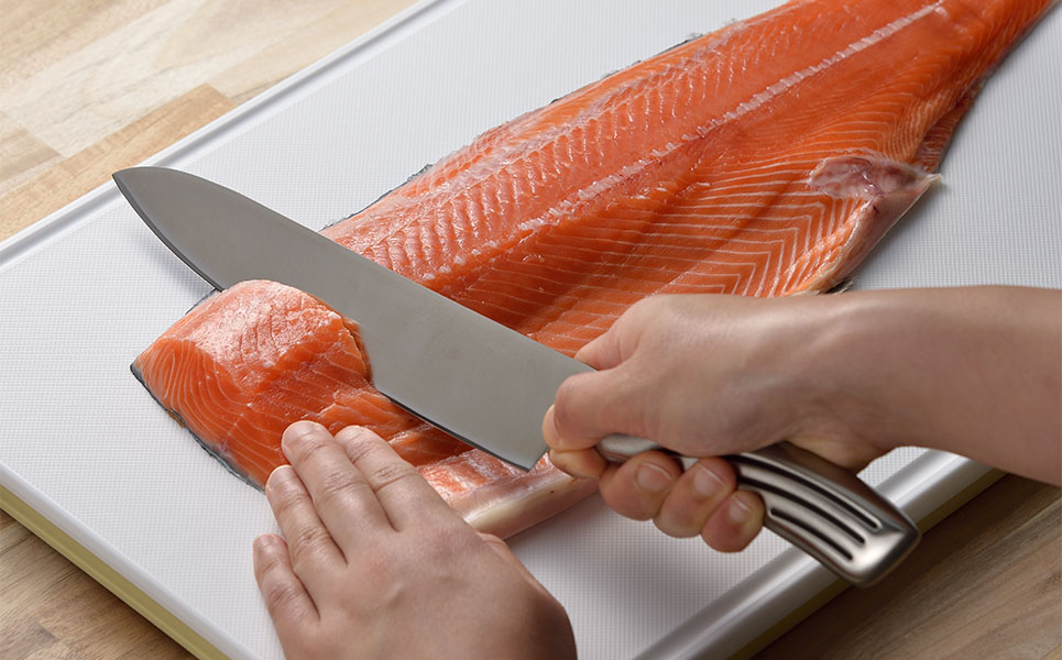 包丁3本セット 三徳包丁刃部16.5cm・牛刀刃部18cm・ペティナイフ刃部13cm 燕三条製 ステンレス 包丁 [村斗 Fit-Line](下村工業)【020P099】