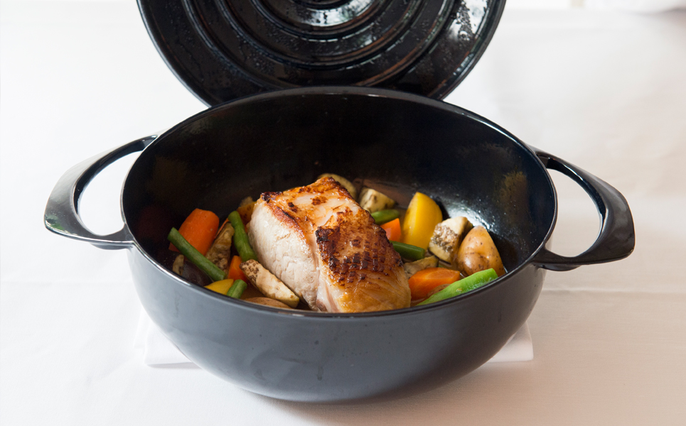 [UNILLOY（ユニロイ）] 浅型キャセロール（ホーロー鍋） 24cm 藍【075P007】