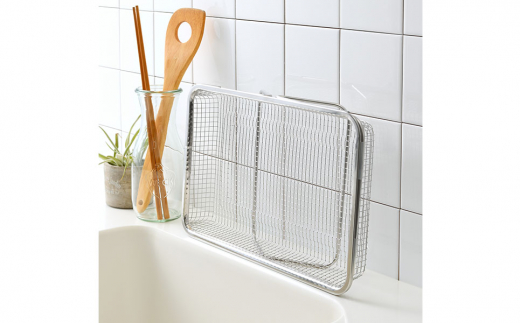水切りメッシュかご レギュラー 水切りカゴ ステンレス製 食洗器対応 [leye]【010P156】