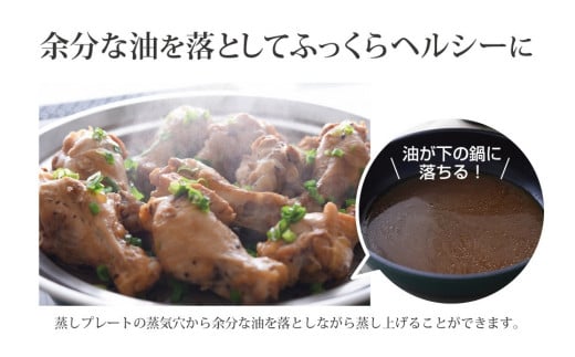 のせるだけで簡単蒸し器20～22cm 新生活 一人暮らし 【010S088】