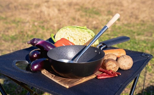 [apod] ダブルファイバー18cm中華鍋 ハンドルカバーセット 新生活 一人暮らし 【010S243】