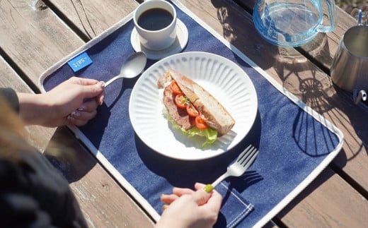 ランチョンマット＆コースター４枚セット おしゃれ SDGｓ アップサイクル [+salt (プラスソルト)] 10000円以下 1万円以下 【010S333】