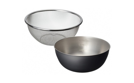 ステンレスざるボウルセット18cm キッチン用品 燕三条製 新生活 一人暮らし [燕三条おかって印] 【010S413】