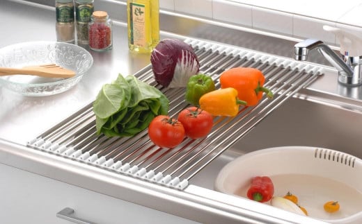 スノコロロ ホワイト キッチン用品 燕三条製 ステンレス製 [株式会社オビタス] 【011S116】