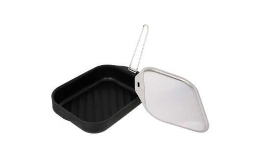 Glee-ru 取っ手が外せるグリルパン３点セット オール熱源対応 キッチン用品 [TAKAGI] 【011S162】