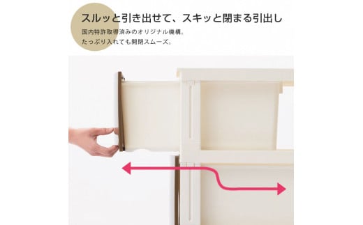 収納チェスト ルームスワイドシェード 543 幅54cm 3段 ブラウン 収納棚 キャビネット 収納ボックス 衣類収納 衣装ケース 引出し収納 ルームチェスト 新生活 一人暮らし 【012S007】