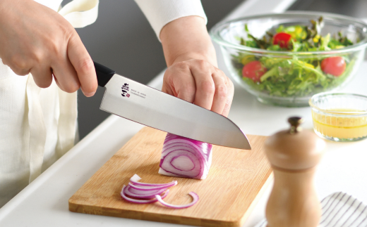 [燕三] ステンレス包丁＆キッチンハサミ４点セット キッチン用品 燕三条製 新生活 一人暮らし 【017S049】