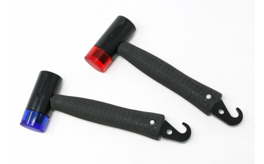 静音ペグハンマー（レッド） キャンプ用品 アウトドア用品 【019S022】