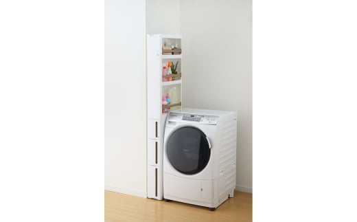 隙間収納 ストランティラックドロアーセット BB ホワイト 2個セット 隙間収納 収納棚 すき間収納 収納ボックス サニタリー スリムラック 洗面所 スリム収納 新生活 一人暮らし 【020S009】