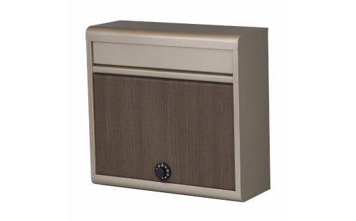 木目調郵便ポスト ダイヤル錠付き チタングレー FH-614DM(TGY)ポスト 玄関エクステリア 郵便受け [グリーンライフ] 【022S049】