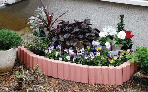 ガーデンフェンスセット ブラウン 40個 ガーデニング 花壇 簡単設置 軽量 軽い おしゃれ 燕三条製 [株式会社オビタス]【025S056】