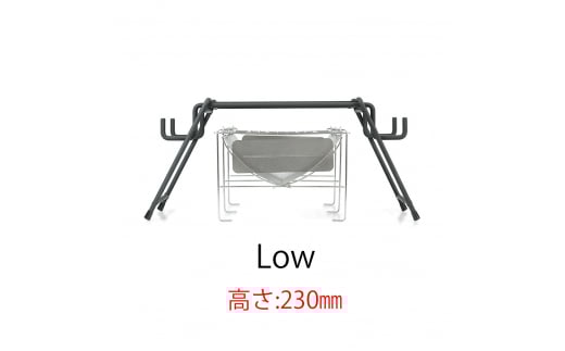 [ベルモント] アイアン焚火スタンドmini（収納ケース付） 小型の焚火台に キャンプ用品 アウトドア用品 【026S007】