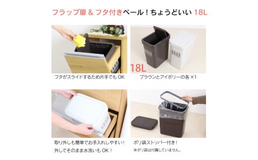 木製2分別ダストボックス（ナチュラル）おしゃれ インテリア 収納スペース ゴミ箱 完成品 燕三条製 [川口工器]【069S002】